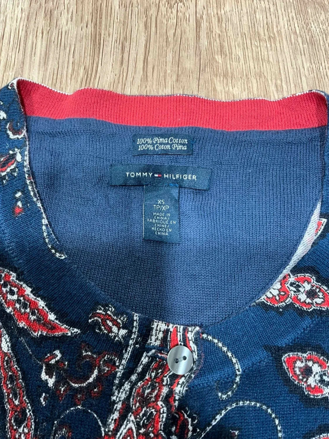 Gilet Tommy Hilfiger crewneck Femme XS 100% Coton pima – photo 6